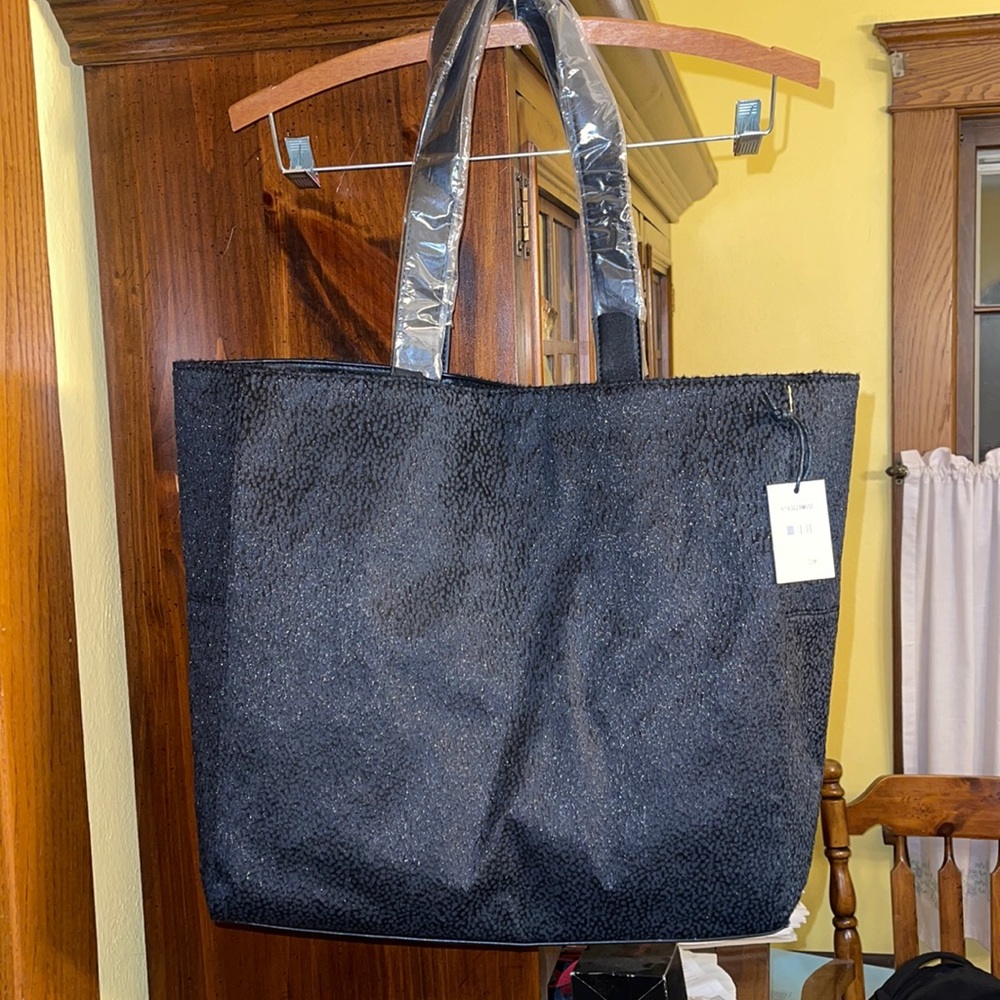 Amuse Society black travel tote